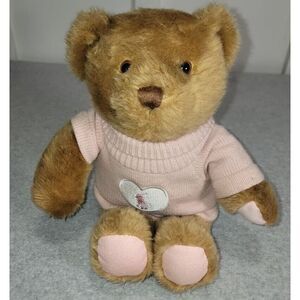 RALPH LAUREN POLO ROMANCE BEAR PINK HEART SWEATER PLUSH Stuffed ANIMAL TOY